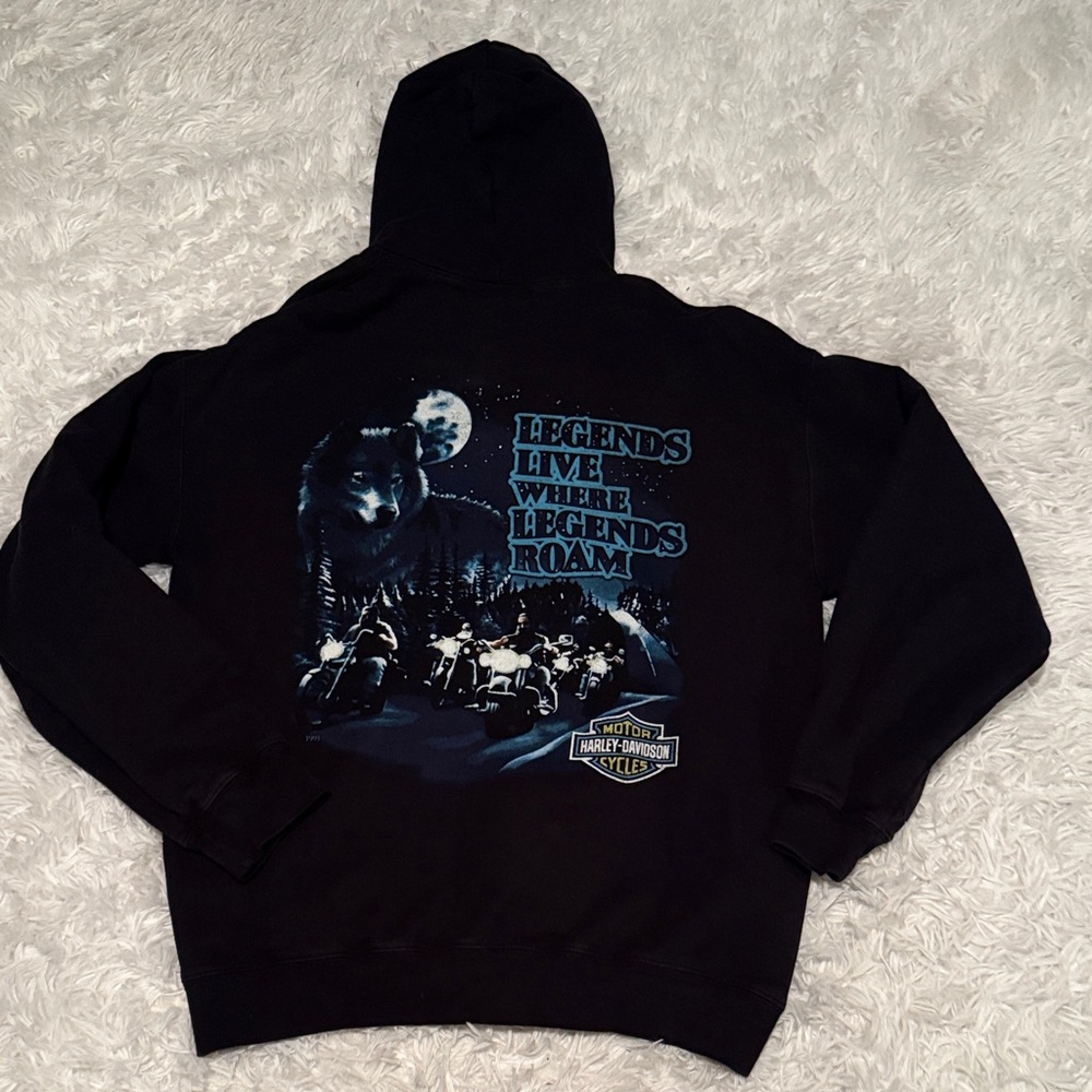 Black Legends Roam Harley-Davidson Hoodie